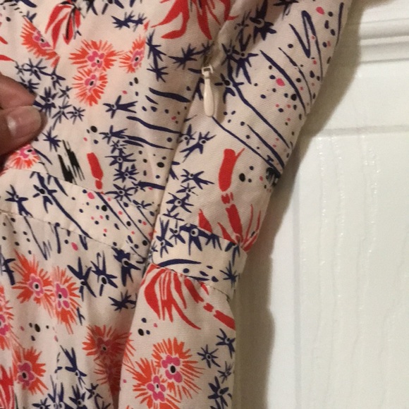 & Other Stories Vintage Look Printed Midi Dress M - Picture 6 of 9